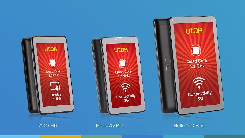 UTOK a lansat tabletele Hello 7Q Plus, Hello 10Q Plus și 710Q HD trei tablete noi de la UTOK