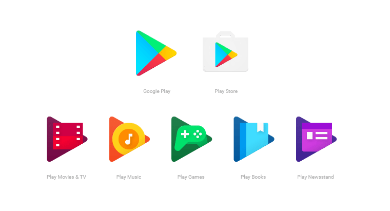 Familia de aplicații Google Play va avea iconuri asemănătoare google play icons