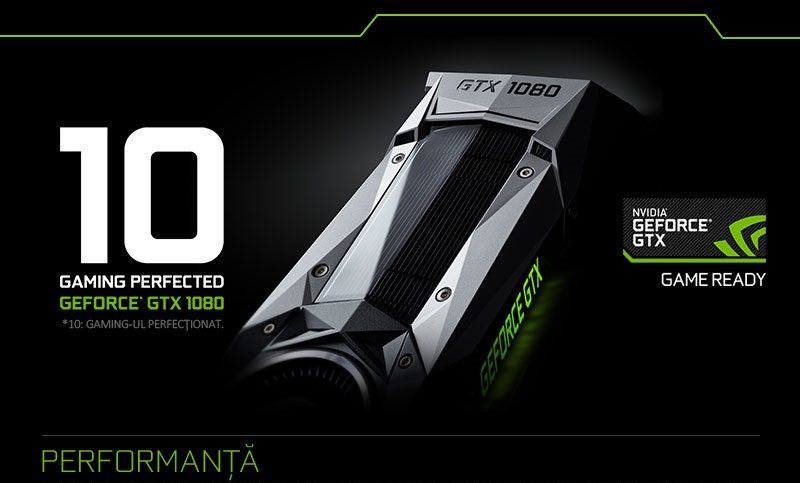 NVIDIA GeForce GTX 1080 este în oferta Cel.ro NVIDIA GeForce GTX 1080