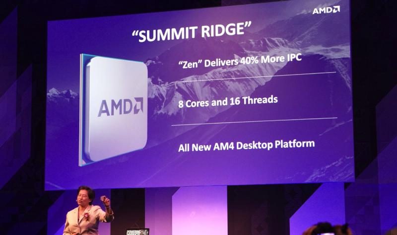AMD a lansat noul procesor Summit Ridge bazat pe arhitectura Zen AMD Zen la Computex 2016