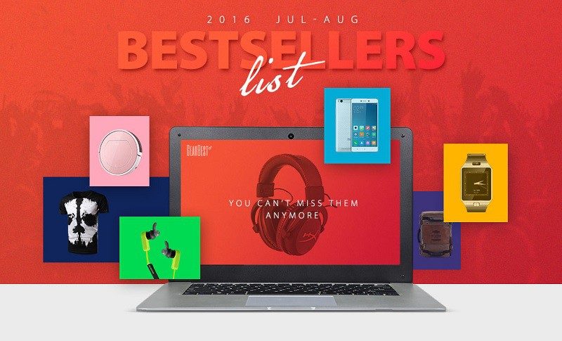 Bestseller list de la Gearbest