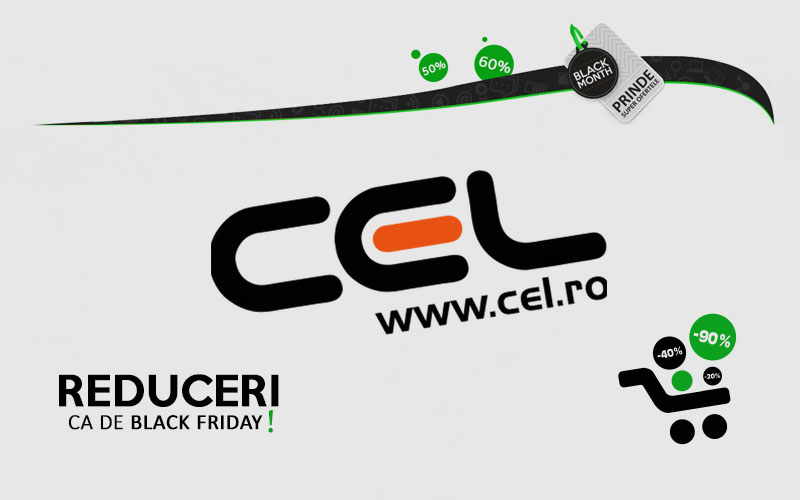 Cel.ro continuă reducerile și are 3 zile cu prețuri mici Reduceri la Cel.ro
