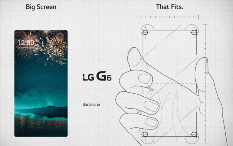 LG G6 va avea un ecran „Full Vision” fără margini laterale LG G6