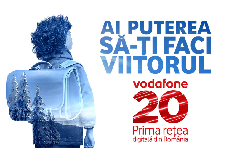 Vodafone îți oferă internet nelimitat gratuit pe 1 și 8 martie Vodafone - 20 de ani