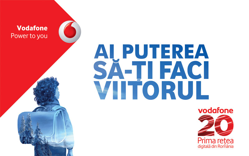 Vodafone are o nouă campanie aniversară și internet gratuit de Dragobete Vodafone 20 de ani