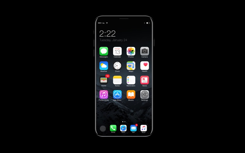 Noul Apple iPhone 8 va avea un ecran OLED de 5,8 inci Concept iPhone 8