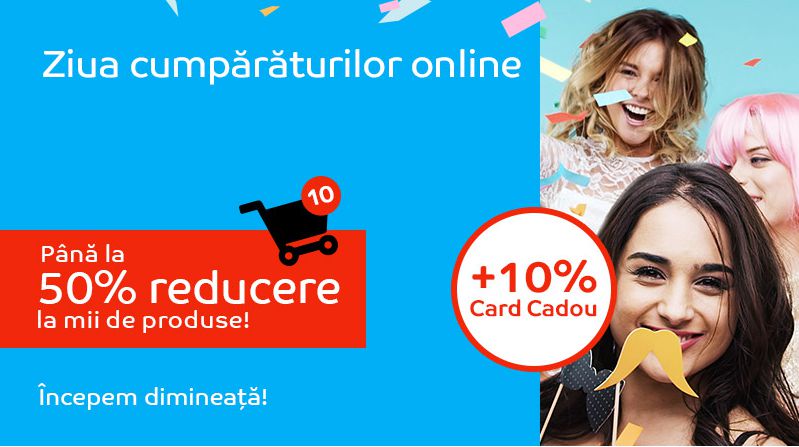 Reduceri de până la 50% de Ziua cumpărăturilor online la eMag Ziua cumpărăturilor online la eMag