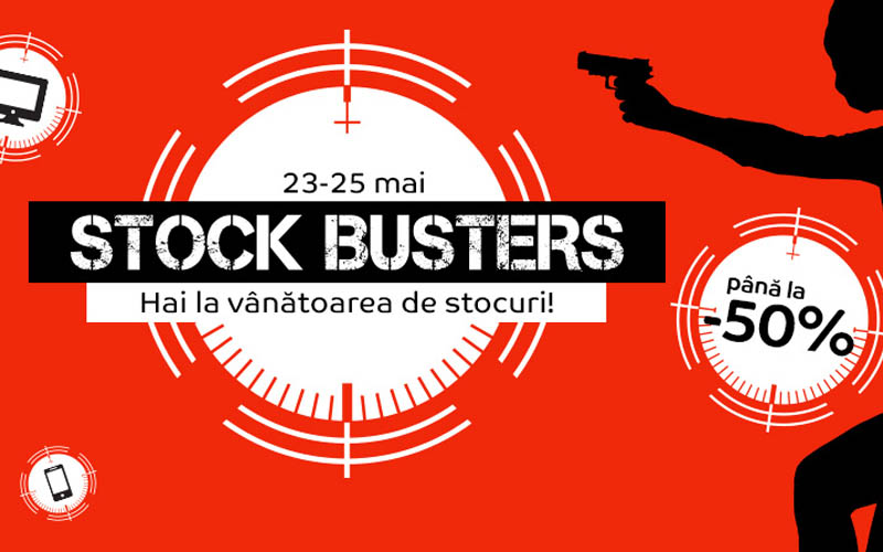 eMag Stock Busters aduce clienților reduceri de până la 50% eMag Stock Busters