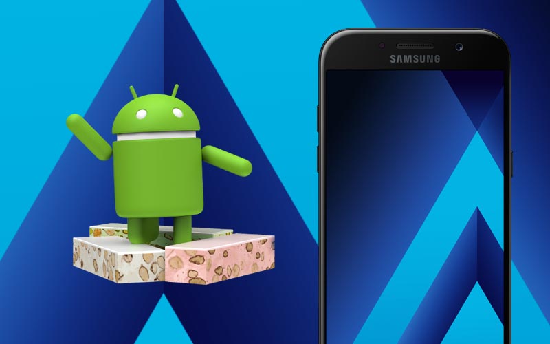 Samsung Galaxy A5 (2017) primește Android 7.0 Nougat Android 7.0 Nougat pe Galaxy A5 2017