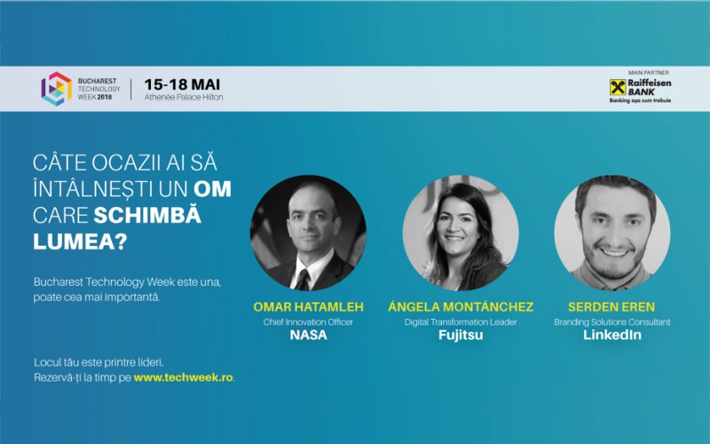 NASA, Fujitsu și PAL Robotics vin la Bucharest Technology Week din 14-20 Mai 2018 TechWeek Mai 2018
