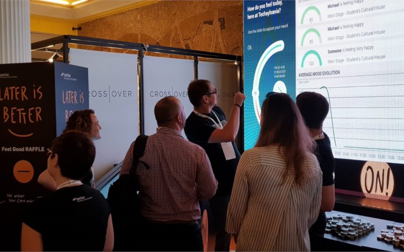 Gimini Moodtracker îți arată cum se simt participanții la evenimente Gimini Moodtrackr la Techsylvania