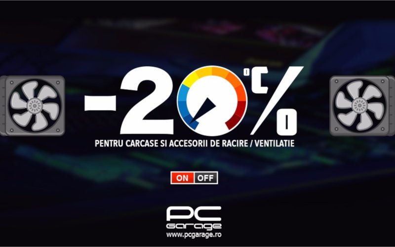 PC Garage are reduceri de peste 20% la carcase şi accesorii de răcire Reduceri la accesoriile pentru racire de la PC Garage