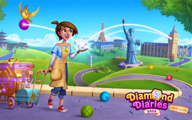 Studioul King a lansat noul joc Diamond Diaries Saga Diamond Diaries Saga