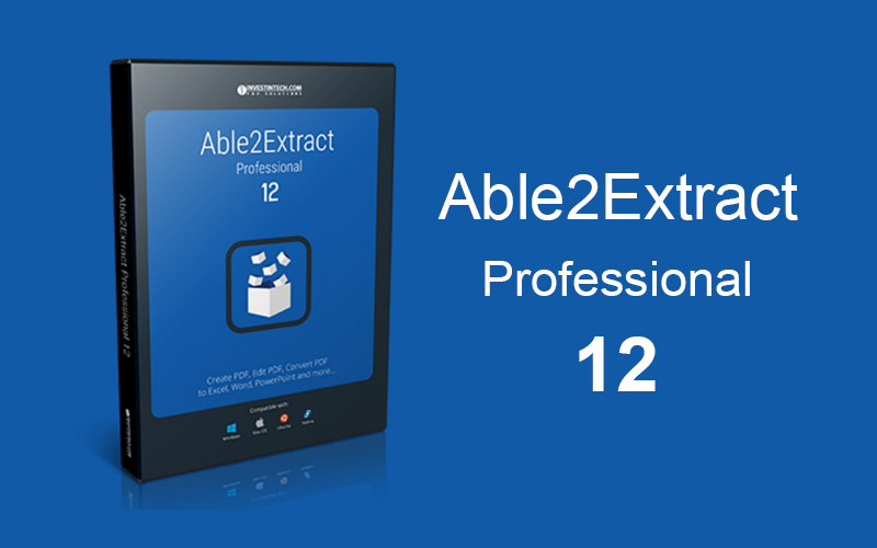 Able2Extract este programul perfect pentru editarea și conversia fișierelor PDF Able2Extract Professional 12