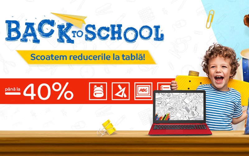 Ofertele eMag Back to School îți aduc reduceri de până la 40% Oferte eMag Back to School