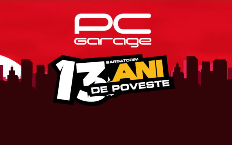 13 ani de PC Garage îți aduce reduceri și un cadou pentru fiecare comandă de peste 500 de lei 13 ani de PC Garage