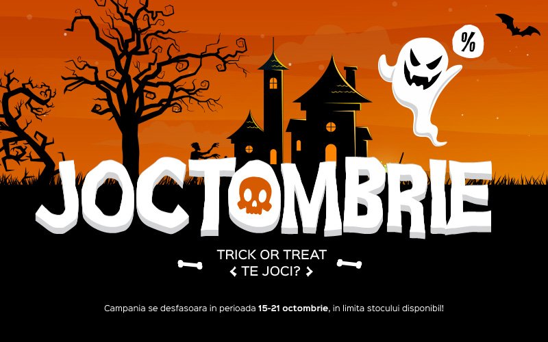 Au mai rămas doar 2 zile cu reduceri la perifericele și componentele de gaming de la PC Garage Oferte din campania JOCTOMBRIE de la PC Garage