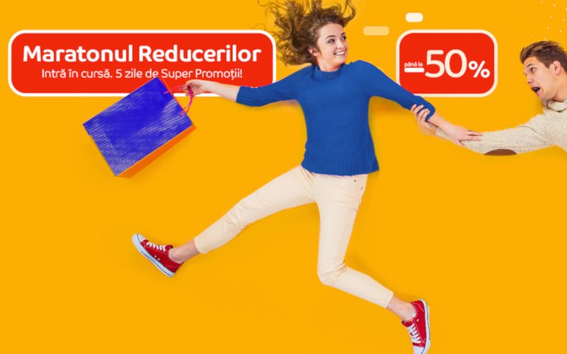 Maratonul Reducerilor de la eMag îți aduce 5 zile de super promoții Maratonul Reducerilor de la eMag