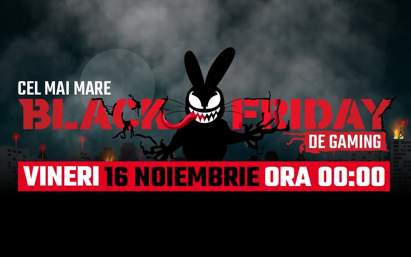 PC Garage organizează cel mai mare Black Friday de Gaming pe 16 noiembrie Black Friday de gaming de la PC Garage
