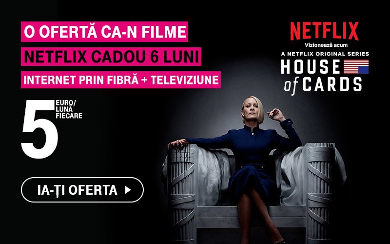 Telekom anunță oferta 5-5-5 euro pentru fiecare serviciu și șase luni Netflix cadou Oferta Telekom cu Netflix Cadou