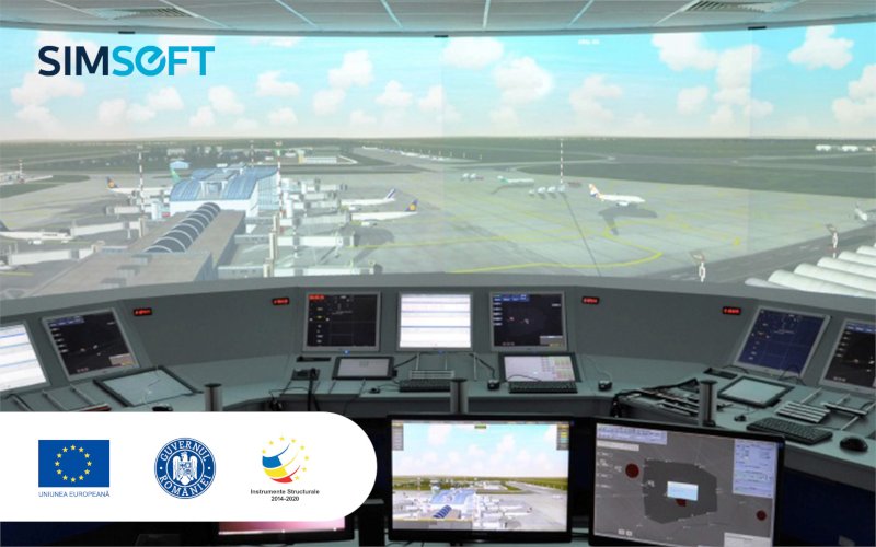 Simulatorul de control al traficului aerian dezvoltat în România oferă servicii de instruire de calitate Simulator trafic aerian de la Simsoft