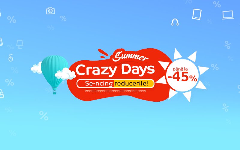 Televizoare la reducere în oferta Summer Crazy Days de la eMag eMag Summer Crazy Days