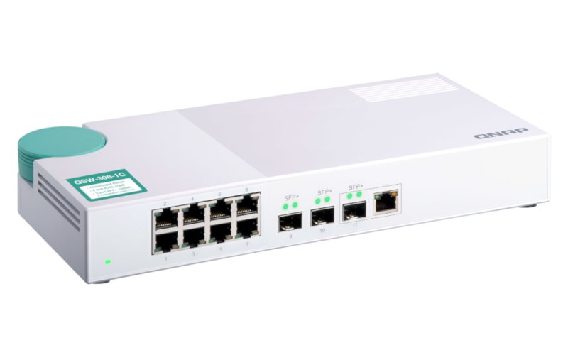 QNAP lansează switch-urile QSW-308-1C și QSW-308S dedicate utilizatorilor casnici și birourilor QNAP QSW-308-1C
