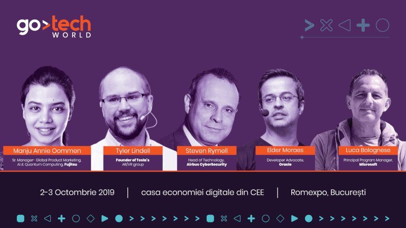 Experți de la Tesla, Oracle, Fujitsu, Airbus și Microsoft prezintă pe scenele GoTech World Experți de la Tesla, Oracle, Fujitsu, Airbus și Microsoft prezinta pe scenele GoTech World