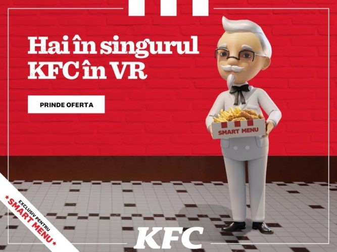 KFC a deschis Smarket – singurul restaurant KFC în VR KFC Smarket