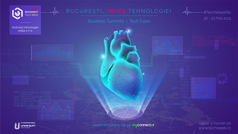 În 2021, capitala redevine INIMA TEHNOLOGIEI, la Bucharest Tech Week Bucharest Tech Week - Business Summits