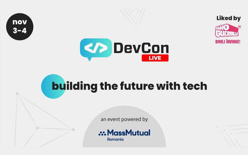 Pe 3 și 4 Noiembrie, va fi live cel mai amplu hub de evenimente online dedicat profesioniștilor IT și developerilor DevCon Line 2021