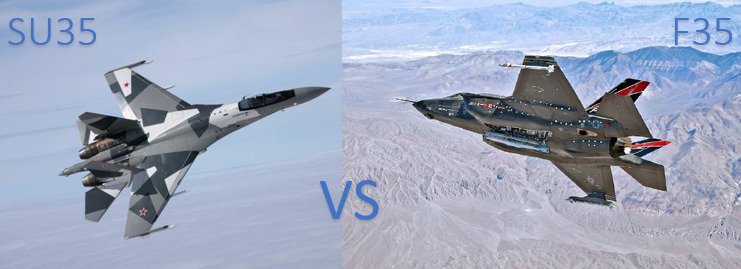 NATO versus Rusia – Cine ar deține supremația în caz de război? 2 F35 versus SU35
