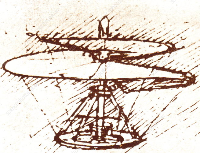 Leonardo da Vinci: 8 predicții care au devenit realitate 2 Leonardo da Vinci elicopterul