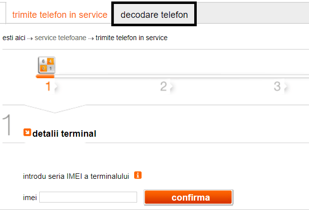 decodare telefon orange online