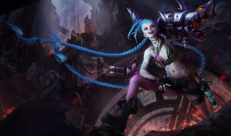 Jinx cel mai bun campion bot league of legends