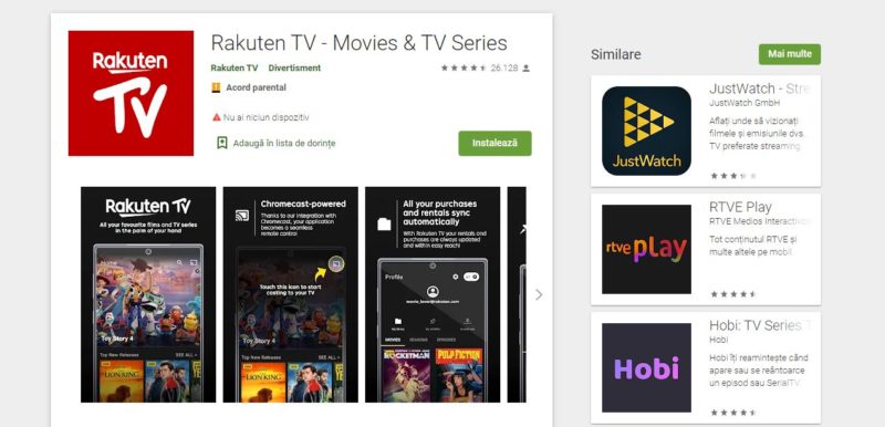 Rakuten TV România: preț, conținut, tot ce trebuie să știi 2 Rakuten TV România: preț, conținut, tot ce trebuie să știi