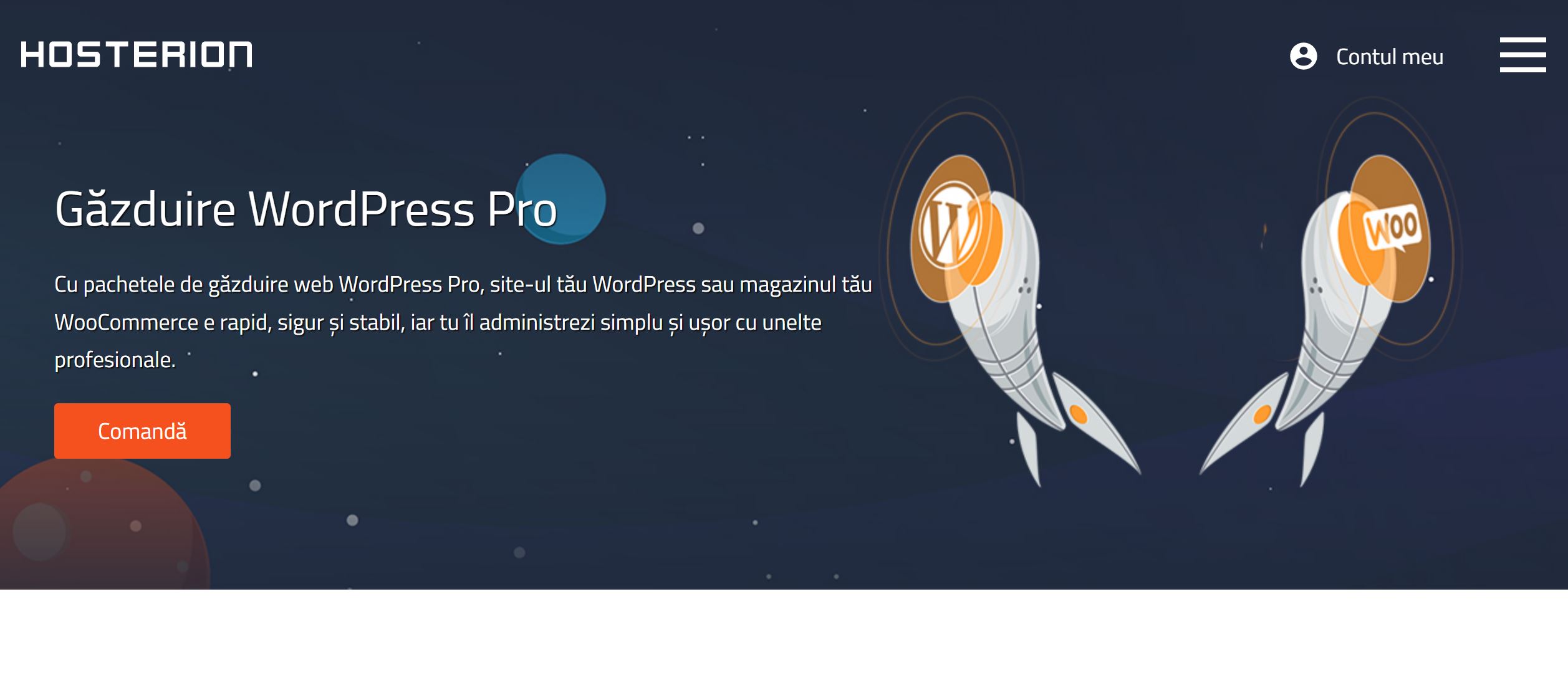 Cel mai bun hosting pentru WordPress din România în 2024: Top 7 oferte de pe piață 7 Hosterion - Găzduire WordPress Pro