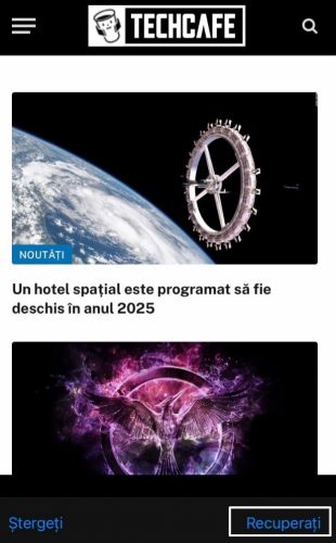 Atinge „Recuperați”