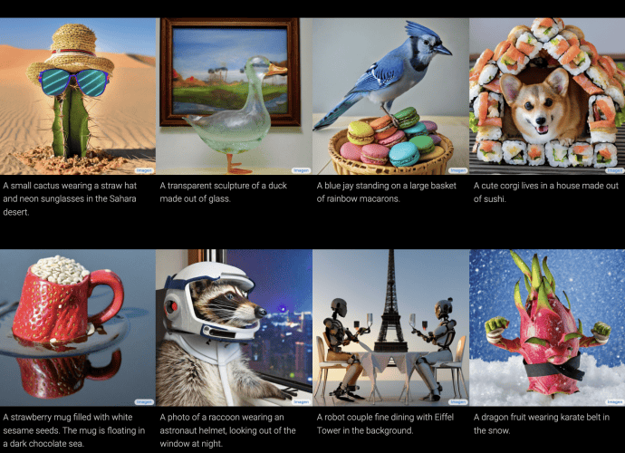 Google a creat un generator de imagini pe bază de text numit Imagen 1 Imagen imagini generate de AI