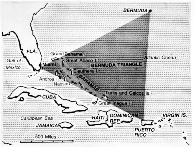 Unde se află Triunghiul Bermudelor