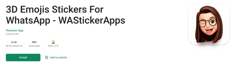 3D Emojis Stickers For WhatsApp, o modalitate excelentă de a da viață discuțiilor de pe WhatsApp