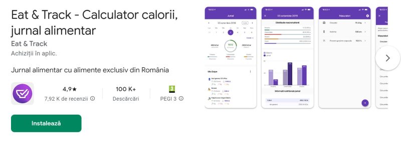 Top aplicații de slăbit. Recomandări de aplicații gratuite pentru slăbit pentru iPhone și Android 2 Ce este Eat & Track