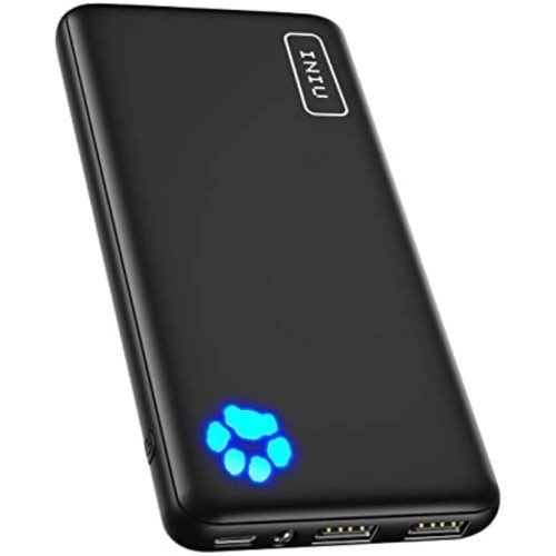 INIU 10000mAh Portable Charger are o capacitate a bateriei de 10.000 mAh