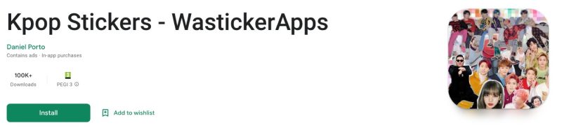 Kpop Stickers - WastickerApps prezintă vedete populare precum BTS, Black Pink, Psy, BoA, Yura