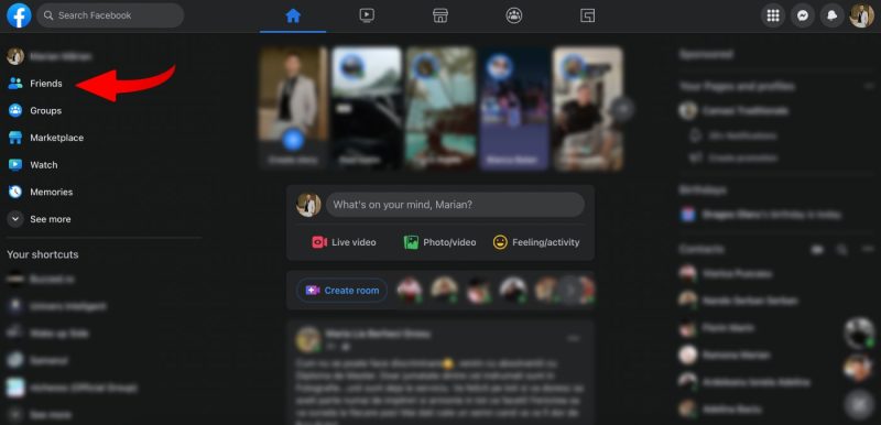 Facebook lista de prieteni