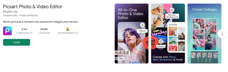 Top 8 aplicații de editat poze. Recomandări de aplicații gratuite de editat poze pentru iPhone și Android 1 Picsart, aplicație dezvoltată de Hovhannes Avoyan