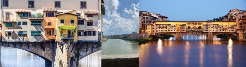 este cel mai vechi pod din Florența, situat în partea inferioară a fluviului Arno