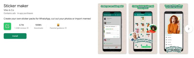 Cu StickerMaker for WhatsApp se pot salva și impărtăși stickerele create