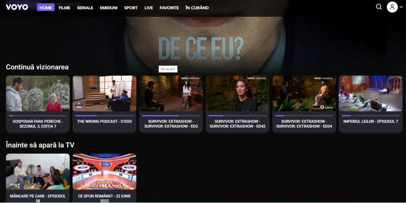 Ce poți găsi pe Voyo România