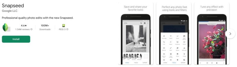 Top 8 aplicații de editat poze. Recomandări de aplicații gratuite de editat poze pentru iPhone și Android 2 Snapseed este o aplicație dezvoltată de Google și Nik Software